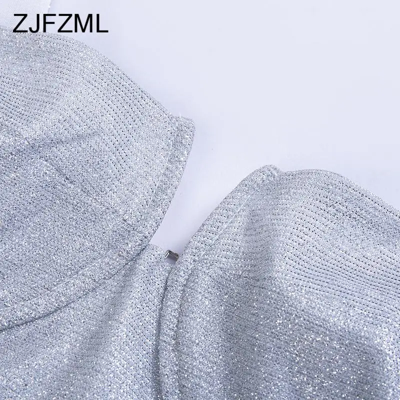 Bling Серебристая летняя сексуальный Бюстье Топ Без Рукавов бретелек Растениеводство Топ Для женщин вечерние клуб спинки черные брюки-леггинсы из искусственной кожи Топы