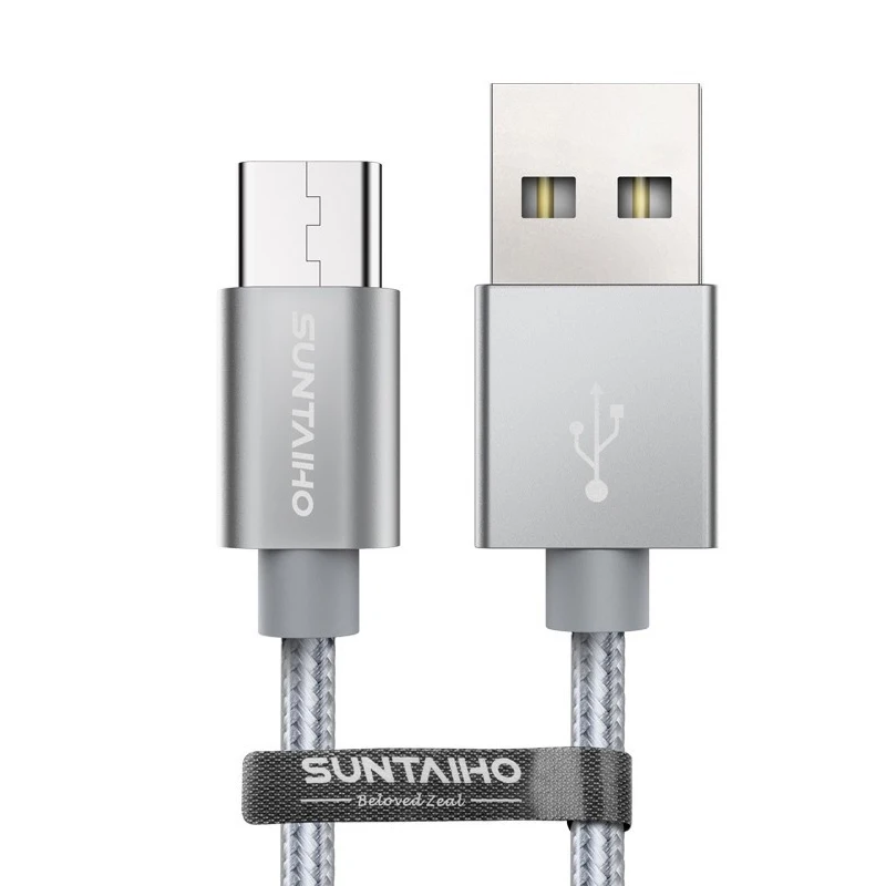

Suntaiho Type C Cable 3.1 for Samsung S9 Huawei P20 P10 Nylon USB Type C Cable for Xiao mi mi9 Nokia 8 Fast Charging Cable