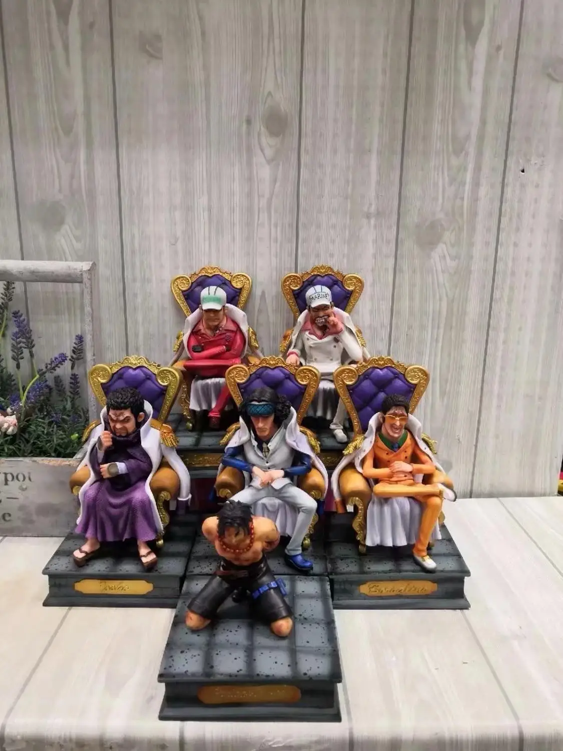 Аниме One Piece темно синий штаб квартира старшего генерала Issho Borsalino Sakazuki Kuzan GK ПВХ