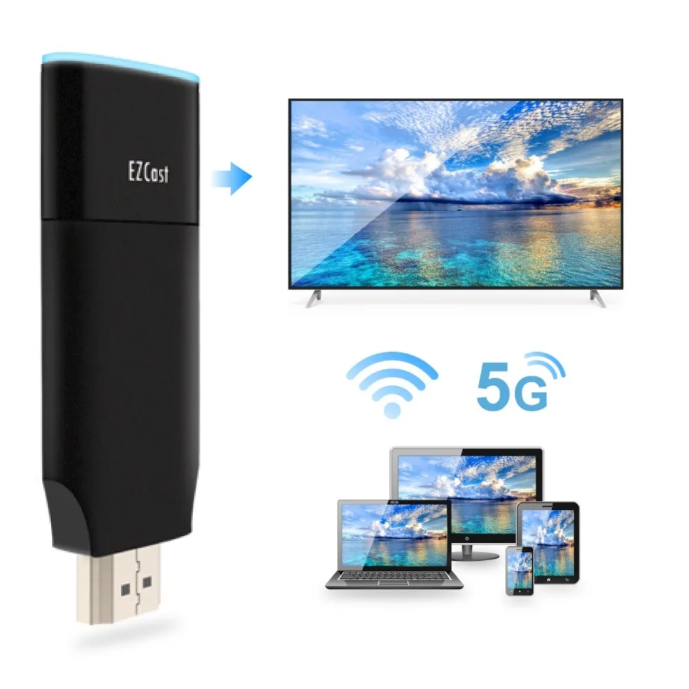 Новый EZCast2 2 4 г/5 г HDMI двухдиапазонный Wi Fi Дисплей ТВ универсальный Беспроводной