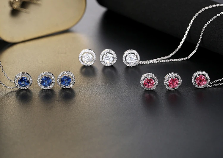 Свадебный комплект ювелирных изделий для невесты красивый ювелирный набор