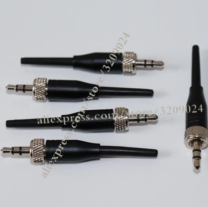 Silver 5 шт. 3,5 мм стерео винт замок разъем для Pro Sennheiser EW100 EW300 EW500 G1 G2 3 sony Saramonic микрофон запасной штекер Адаптер - Цвет: Silver