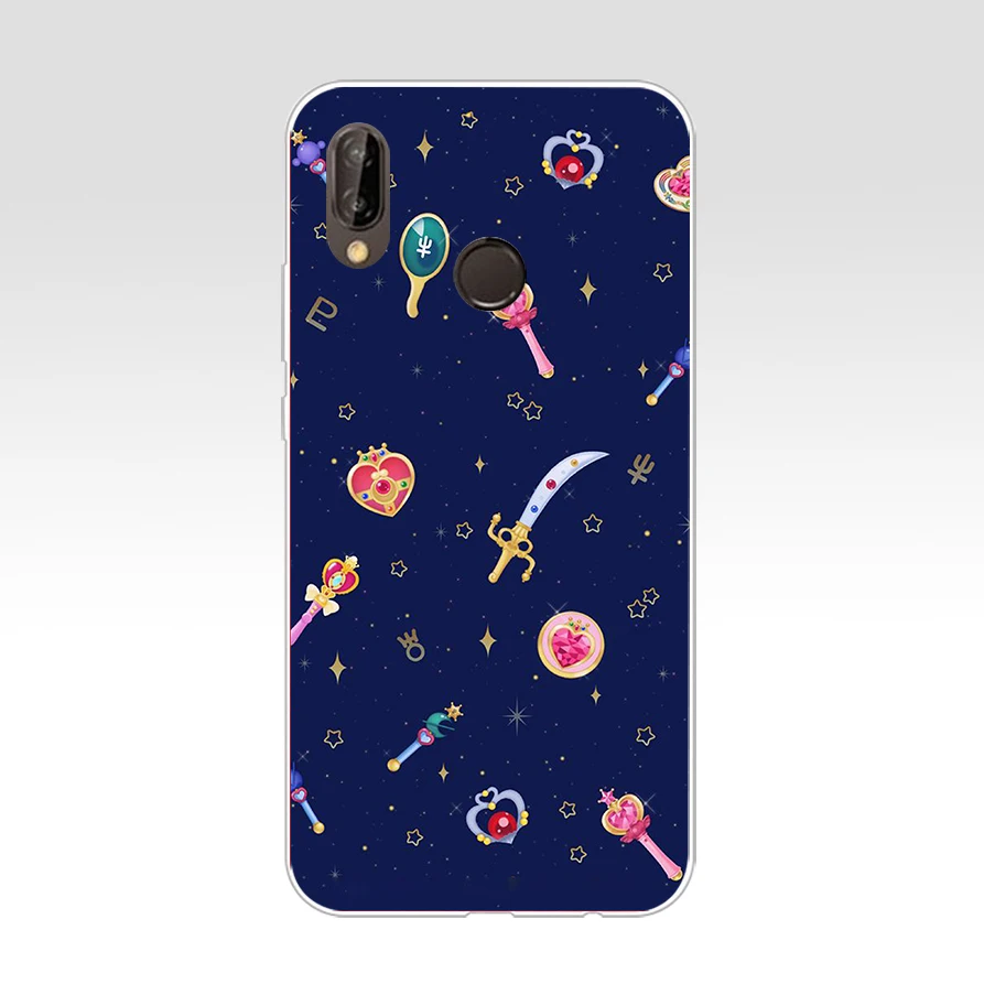 5 220SD модный мультяшный Сейлор Мун Мягкий Силиконовый ТПУ чехол для Honor 10 huawei p mate 10 20 30 lite y5 y6 prime - Цвет: 5