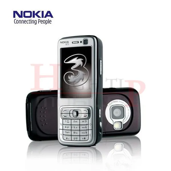 Отремонтированный N73 Nokia N73 GSM 3g FM MP3 Bluetooth 3.15MP разблокированный мобильный телефон один
