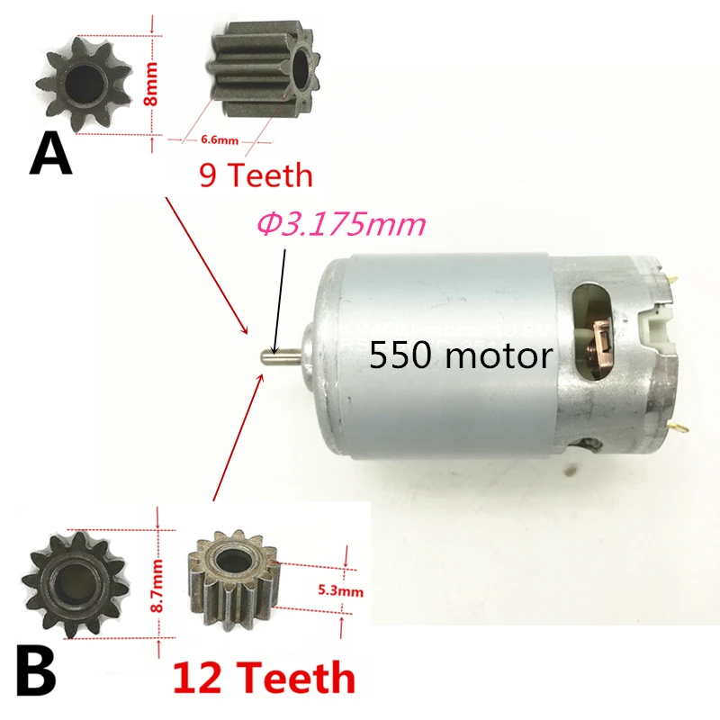 

5 шт., шестерня metel 9 или 12 зубцов для дрели HITACHI, BOSCH, DeWALT, Hilti, Makita, WORX, METABO, Milwaukee, Ryobi, RS-550