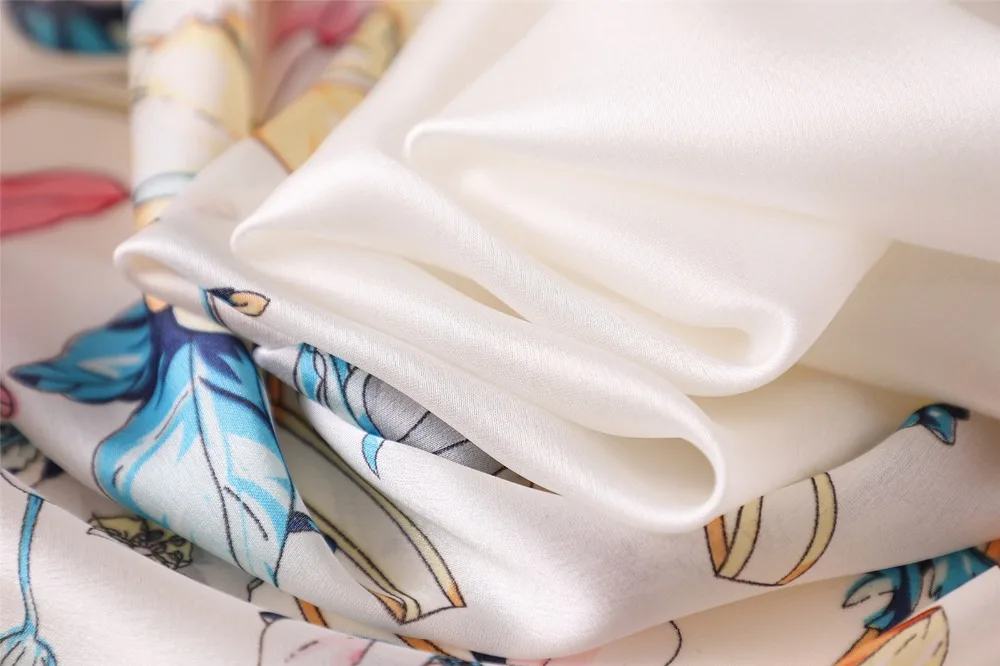 Женский шелковый шарф модная шаль Длинный мягкий летний платок хиджаб летние