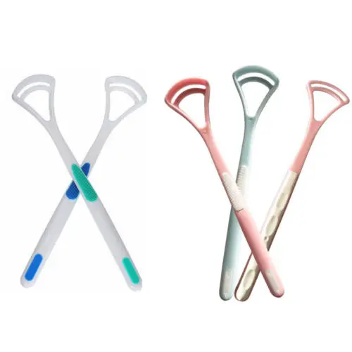 Скребок для чистки языка скребок детей пластик нежная очистка бактерий|Чистящие