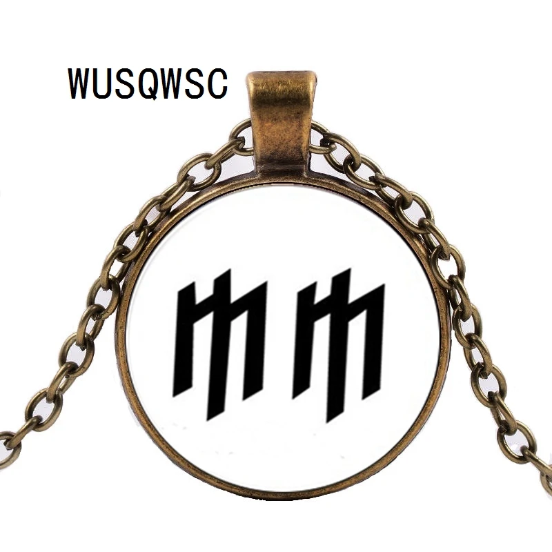 WUSQWSC новое ожерелье Мэрилин Мэнсон стекло мм логотип кулон ювелирные изделия