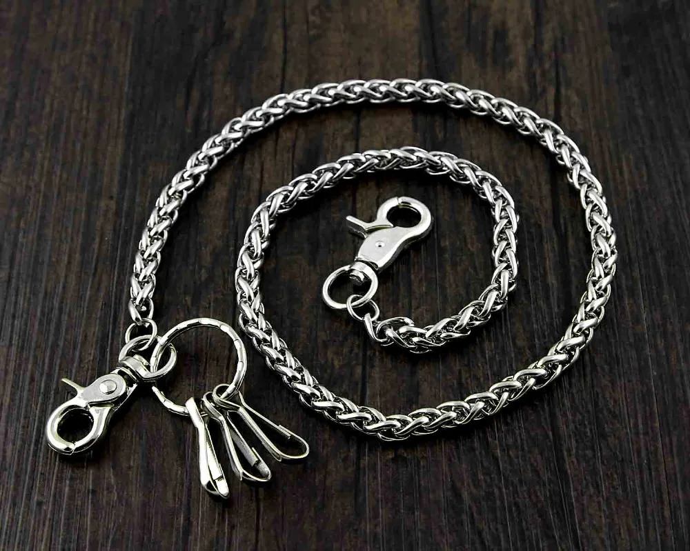 Basic Strong Twisted Biker Trucker Keychain Key Jean Wallet Chain WC39 YL-23 | Украшения и аксессуары