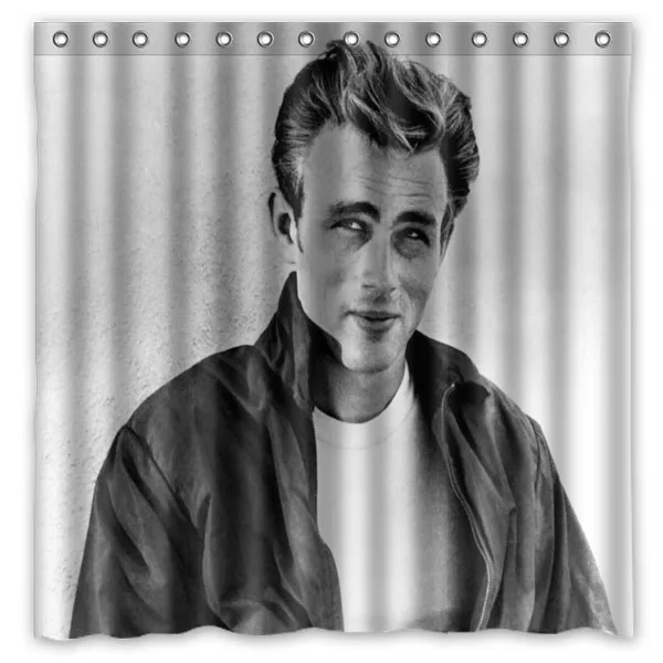 Eco-friendly Polyester Fabric 180*180cm Modern Design James Dean Print Waterproof Bathroom Shower Curtain | Дом и сад