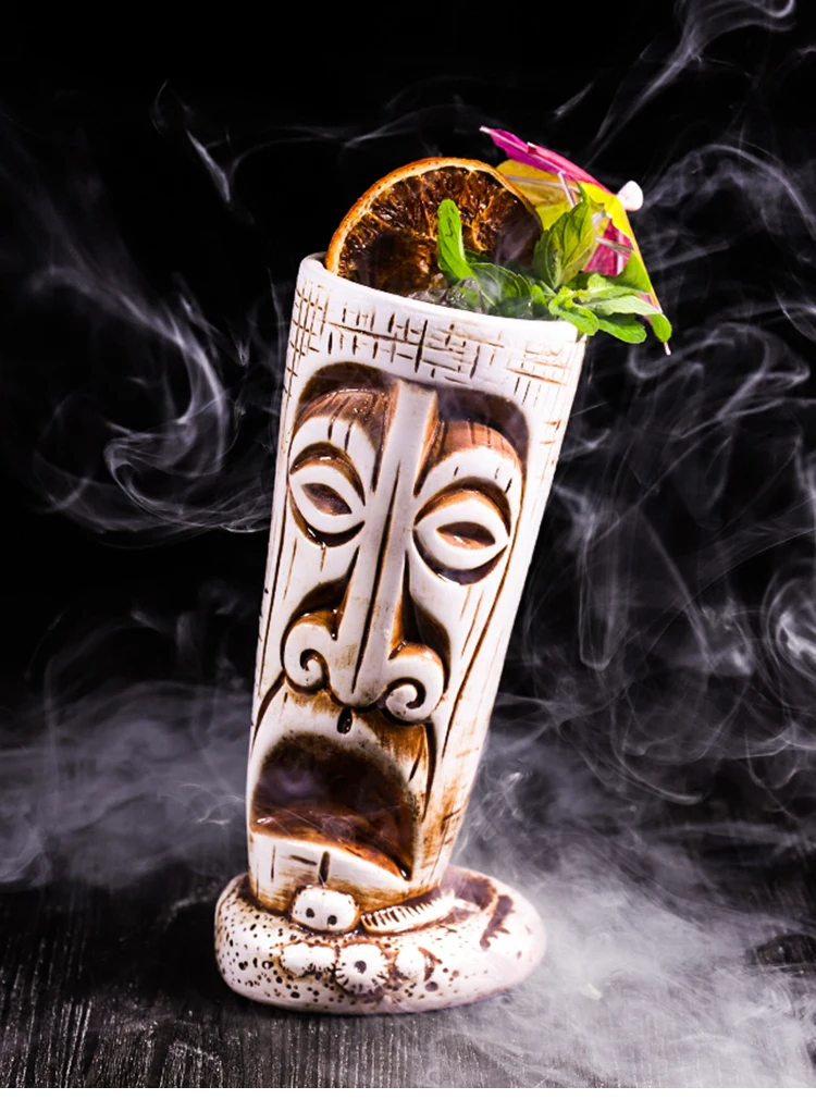 OUSSIRRO креативное шаманское тотемное стекло для лица TIKI Bar 570 мл бокал для вина, коктейля es стакан для виски, пивная чашка, чашка для сока, утолщенная
