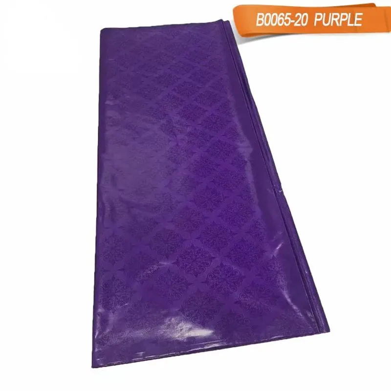 Чистый комплект фиолетового цвета в африканском стиле Базен кружевной ткани Getzner