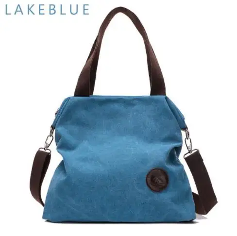 2018 Kvky Brand Large Pocket Casual Tote Women's Handbag Shoulder Handbags Canvas Leather Capacity Bags For Women | Багаж и сумки
