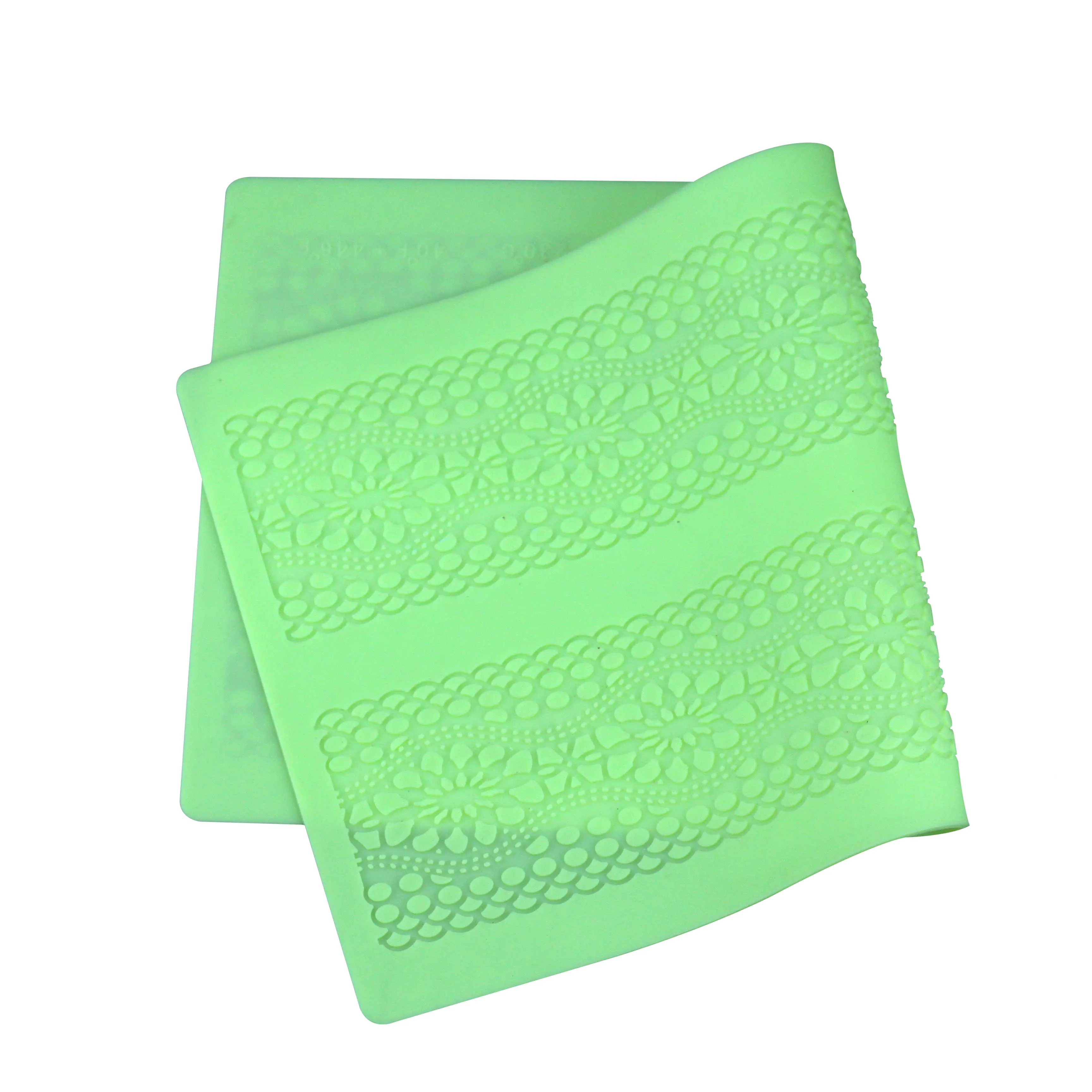 Силиконовый кружевной коврик в форме цветка инструмент для украшения тортов