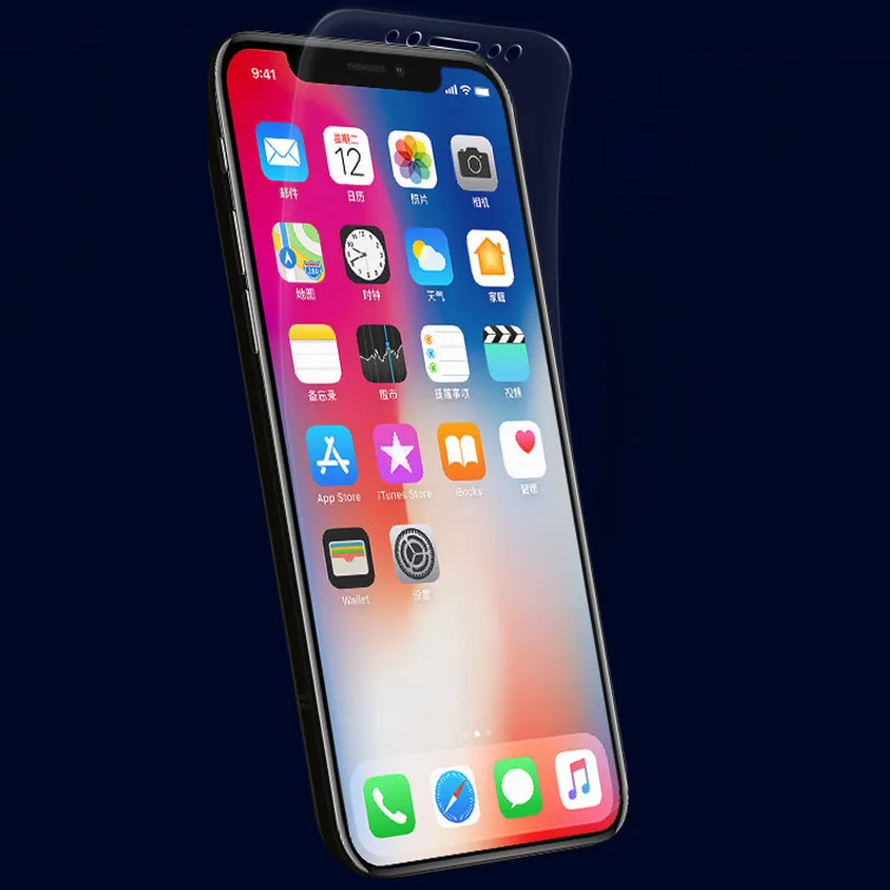 Пленка из гидрогеля пленка для iPhone X XS XR XS MAX 7 8 6 6 S Plus 5 5S Защитная пленка для экрана 3D полное покрытие мягкий экран(не стекло