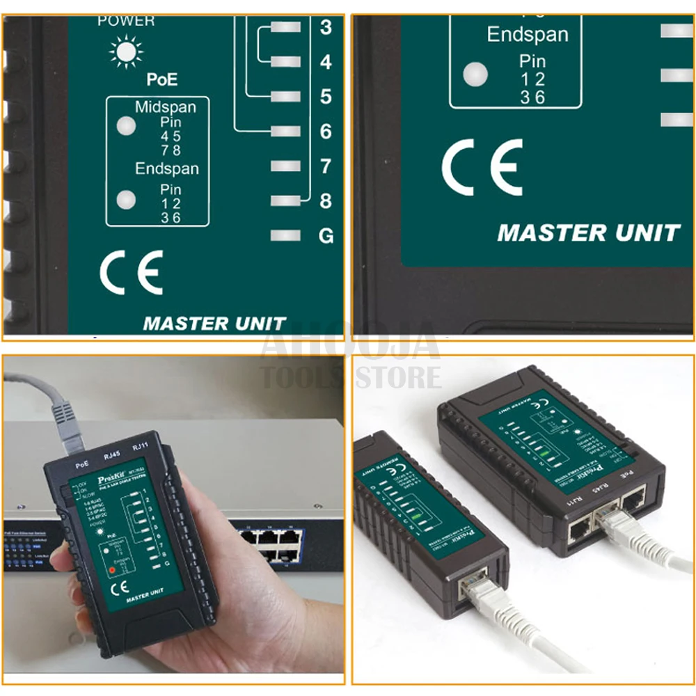 Po'sKit MT-7064 Многофункциональный POE и LAN кабель тестовый er сетевой измеритель линии видеонаблюдения сетевой линии тестовые инструменты