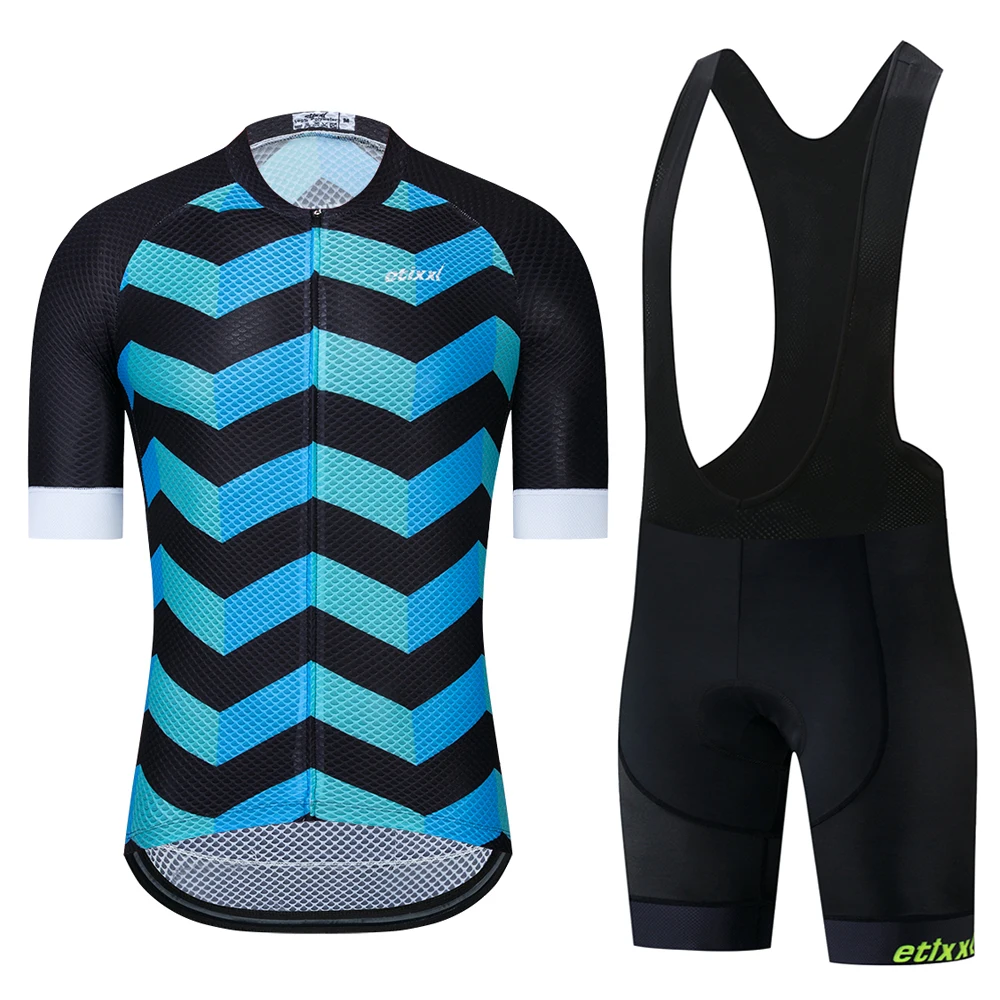 Bib Cycling Set 04 Мужская Профессиональная командная велосипедная майка, набор, анти-УФ велосипедная одежда, Майо Ropa Ciclismo MTB трикотаж для велосипедистов, оранжевая велосипедная одежда - Цвет: Bib Cycling Set 04
