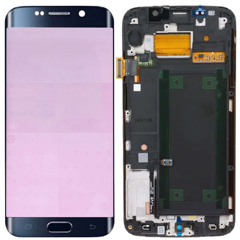 G925F ЖК-дисплей для samsung Galaxy S6 Edge ЖК-дисплей рамка сенсорный экран ЖК-дисплей S6 Edge экран дисплей с красными тенями
