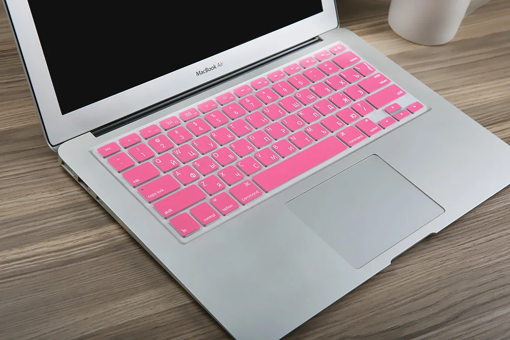 США введите русский язык письмо Силиконовая клавиатура чехол для Macbook air 13 pro 13 15 17 retina защитная пленка