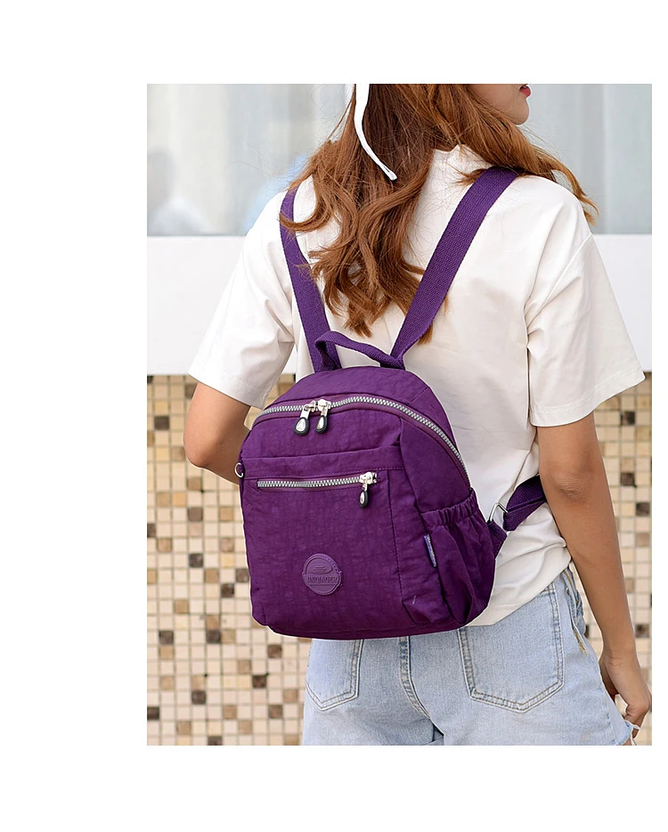 Классический Маленький рюкзак для девочек-подростков Mochila женская сумка женский школьный рюкзак из нейлона водонепроницаемый рюкзак для ноутбука женский