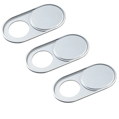 3x Silver Orsda чехол для веб-камеры motebook камера для ноутбука крышка металлическая защита слайдер телефон ПК для ноутбуков веб-камера крышка магнит наклейка - Цвет: 3x Silver