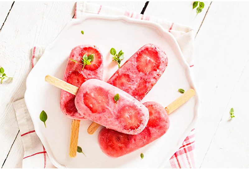 UPORS 4/8 полости Popsicle силиконовые формы многоразовые пищевого класса силиконовые формы для мороженого BPA бесплатные лотки для крема DIY кухонные инструменты