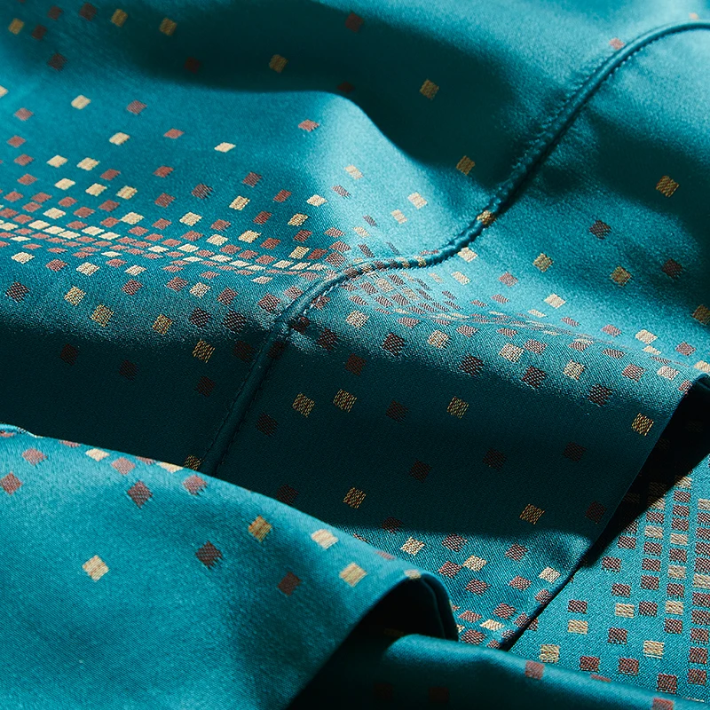 

650TC Egyptian Cotton Yarn Dyed Fabric Bedding sets Starry Sky Sheets Duvet Cover Pillow Case Luxurious Villa Queen King Size