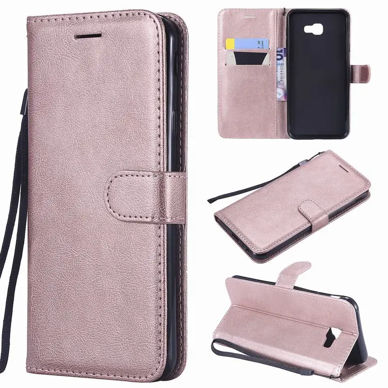 Rose Gold Case 2 Флип-чехол для samsung J4, чехол для samsung J4 Plus, кожаный роскошный чехол-книжка, чехол для телефона samsung Galaxy J4 Plus, чехол - Цвет: Rose Gold Case 2
