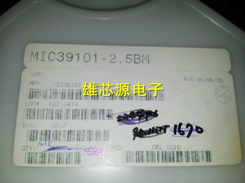 MIC39101-2.5BM SOP8 пакет импорт оригинальный бренд теперь MIC39101-2.5 | Электронные