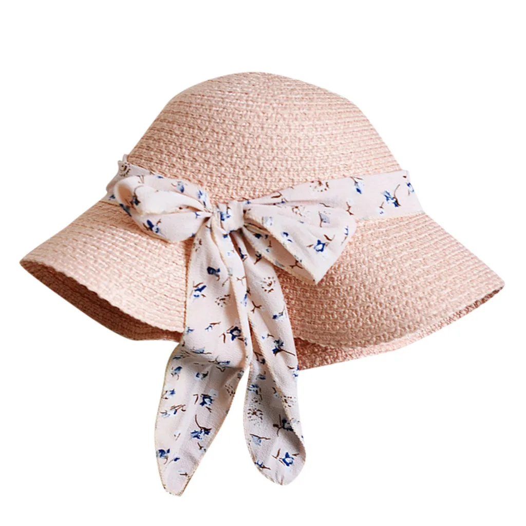 Соломенные шляпы с бантом для женщин летняя пляжная модная шляпа от солнца