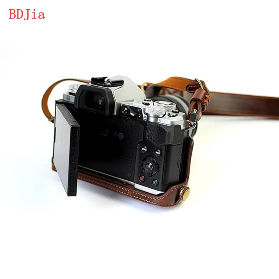 Новый роскошный кожаный чехол для камеры Olympus EM5II цифровой из искусственной кожи