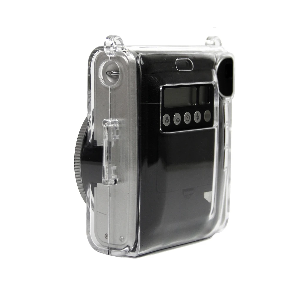Для Fujifilm Instax Mini NEO Classic 90 защитный кристально чистый чехол для камеры моментальной печати Жесткий чехол сумка с плечевым ремнем