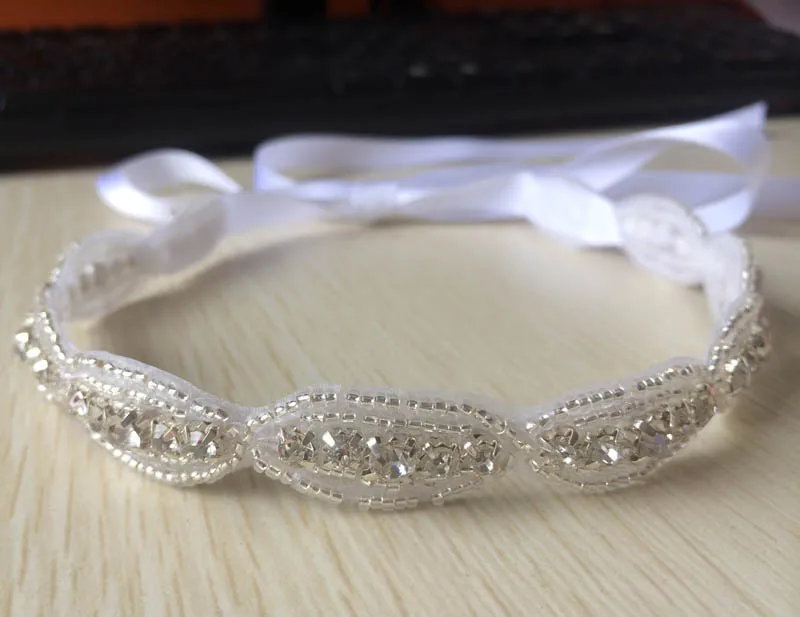 Повязка на голову со стразами для маленьких девочек аксессуары волос Свадебная