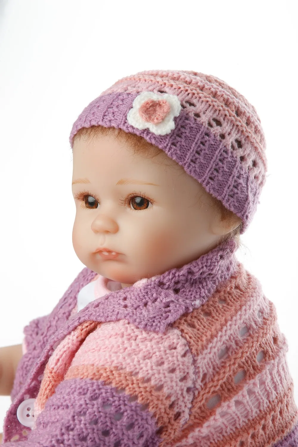 SanyDoll 17 дюймов 42 см силиконовые куклы для новорожденных Реалистичная кукла детей