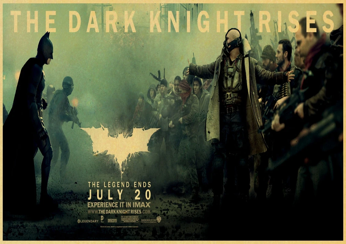 ВИНТАЖНЫЙ ПЛАКАТ DC Movie Бэтмен арт Печатный Ретро плакат домашний декор комнаты декоративная живопись винтажная Настенная картина