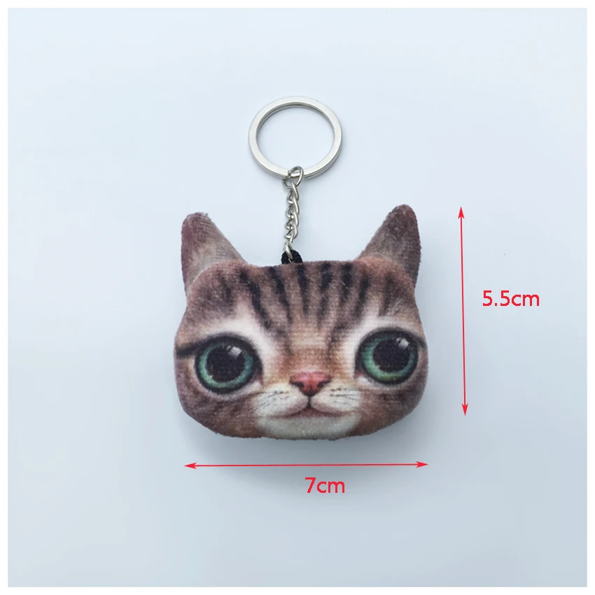 Fashion Metal 3D Car Keychain Dog Cat Key Ring Pet Cute Chain For BMW Ford Toyota Nissan Honda Auto Styling Accessories | Автомобили и
