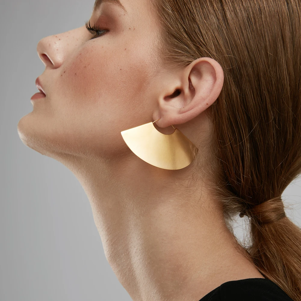 Enfashion, Винтажные висячие серьги, матовое золото, большие серьги, висячие серьги для женщин, модное ювелирное изделие, brinco E5425