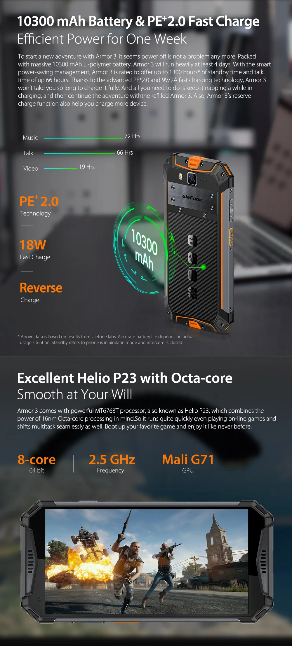 Ulefone Armor 3 4G IP68 водонепроницаемый мобильный телефон Android 8,1 4 Гб+ 64 Гб MT6763T смартфон Face ID глобальная версия 5," мобильный телефон