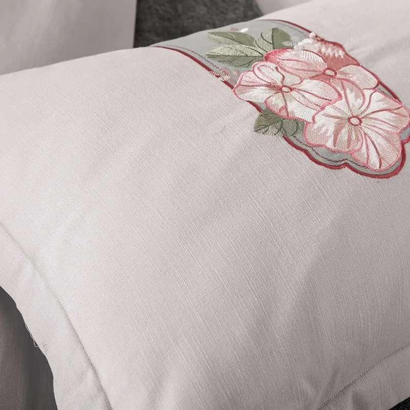 Solstice домашний текстиль супер роскошный классический стиль вышивки 100% хлопок 4 шт