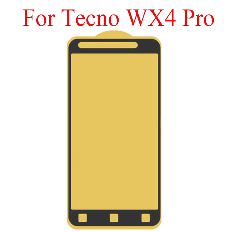 Закаленное стекло 21D на весь экран для TECNO WX4 PRO 9H Полное покрытие экрана