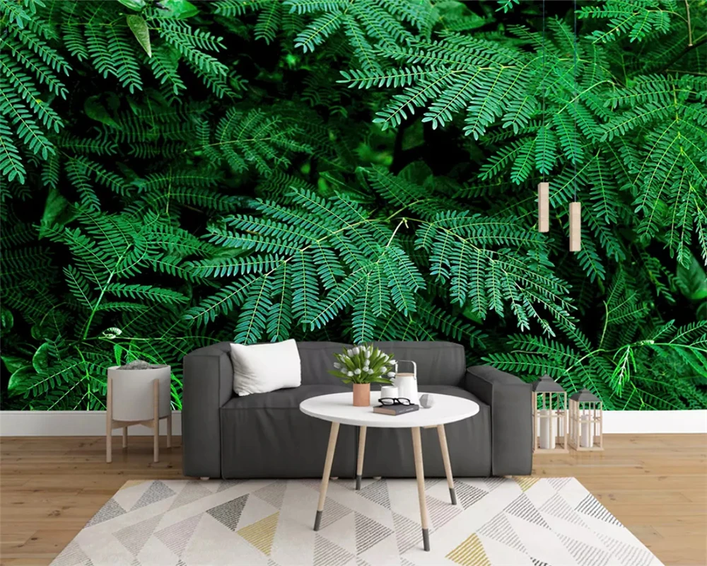 

Beibehang Custom Children Room Wall 3d Wallpaper mural Natural green plant rainforest Background Wall wallpaper for walls 3 d