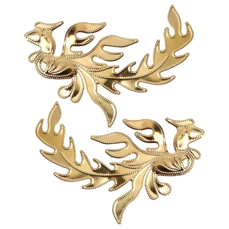 Золотая Бабочка Дракон листья фотоэлемент тонкие медные наполнители DIY