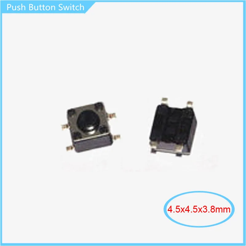 100 шт. 4 5x4 5x3 8 мм 4P Тактильный кнопочный переключатель SMD 5*4 5*3 Переключатель mirco Tact