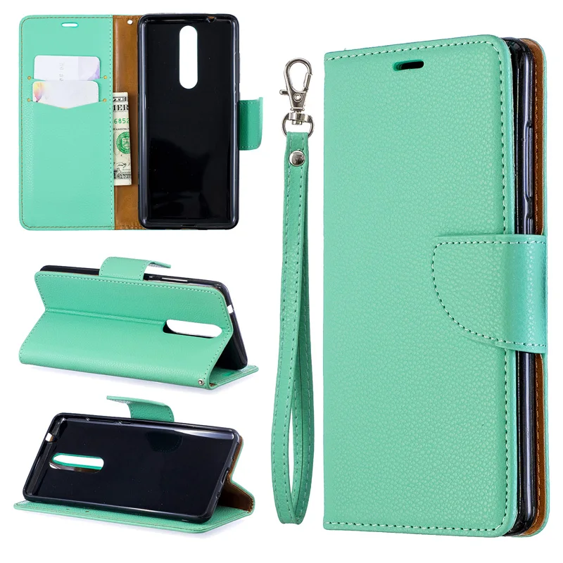 Одноцветный кожаный чехол-книжка для Nokia 3,2 Funda для Nokia 1 Plus 4,2 Чехол-бумажник для Nokia 2,1 3,1 5,1 Coque
