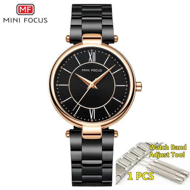 rose black with tool Мини фокус женские часы люксовый бренд водонепроницаемое платье минималистичный синий женские наручные часы для женщин Relogio Feminino - Цвет: rose black with tool