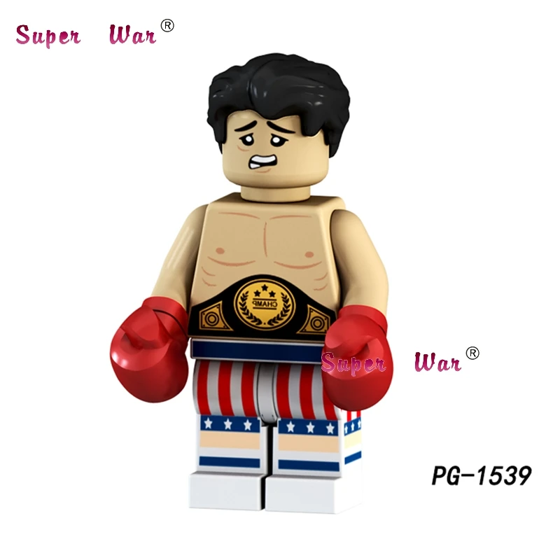 PG1539 Один строительный конструктор Бэтмен Капитан Америка Rocky Big Barda Free Namor Lara Croft power Joker игрушки для детей - Цвет: PG1539