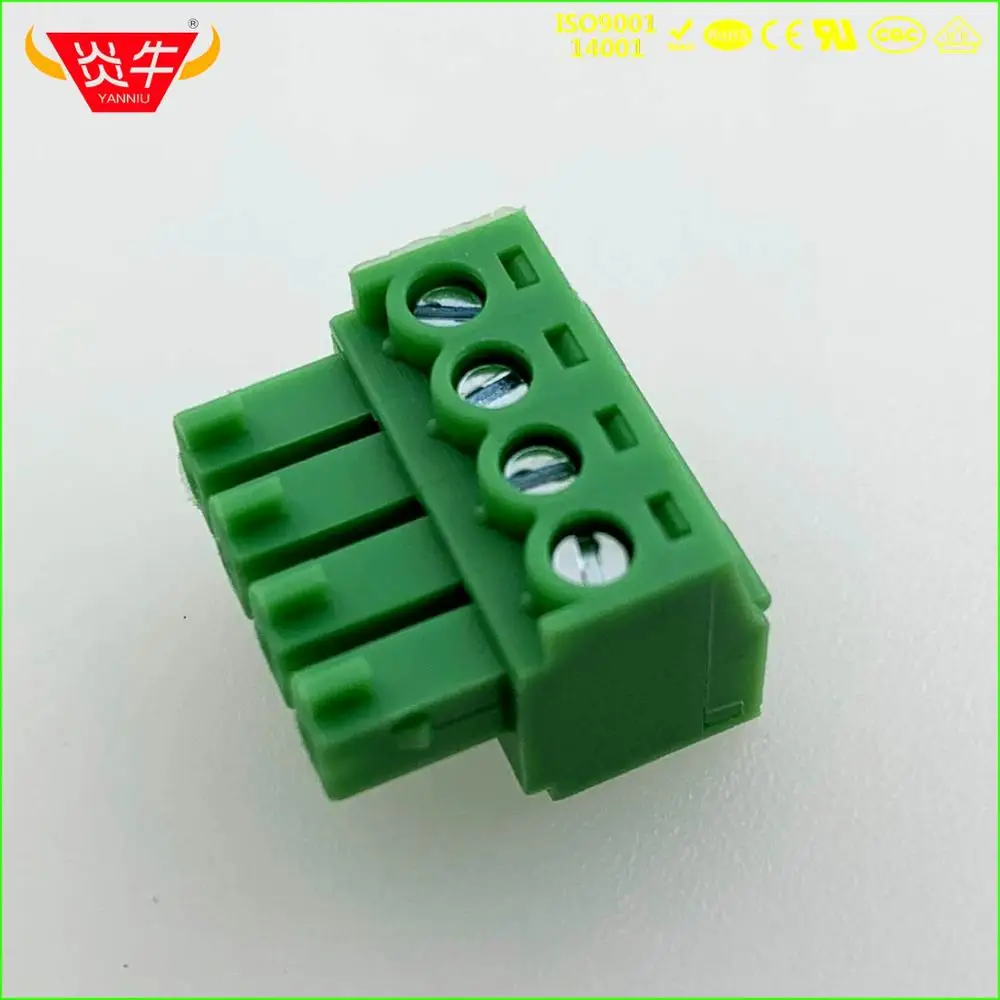 KF2EDGK-3.81-4P женский 15 EDGK 3 81 мм 4PIN PCB разъем подключаемый винт через отверстие