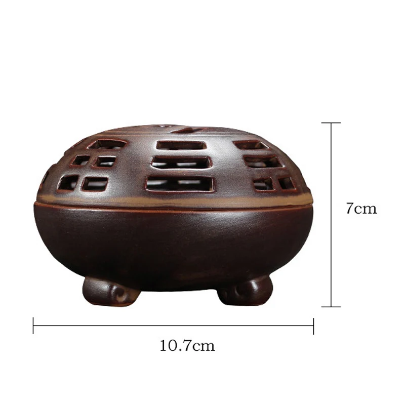 Tai Chi Gossip Coil Incense Burner Ceramic Monk Set Buddhist 4 Hours Ring Base for Home Decor Holder | Дом и сад