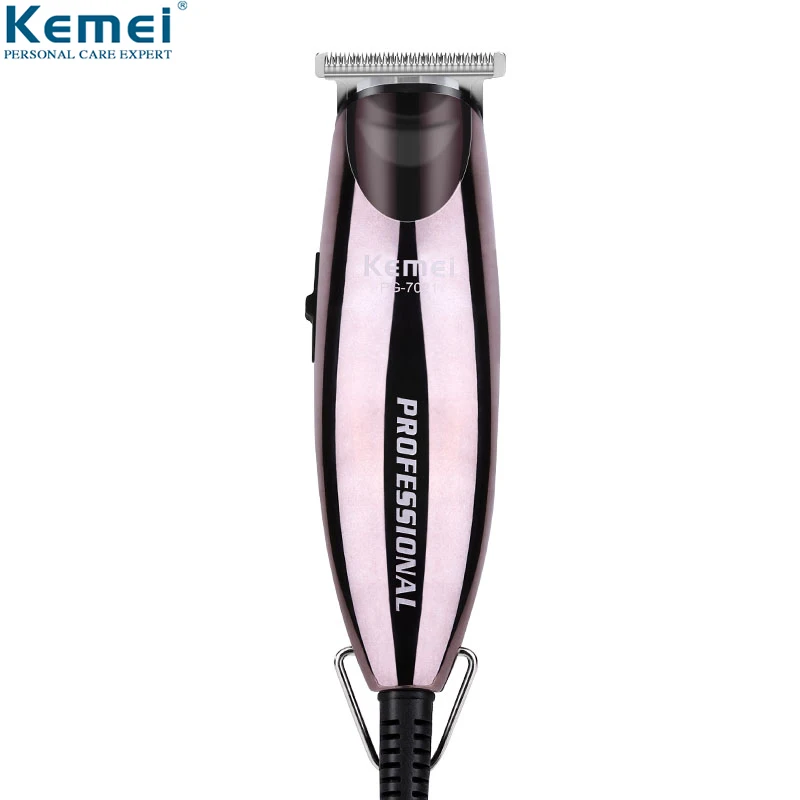 Kemei 0 мм baldheed Профессиональное моделирование волос триммер для бороды