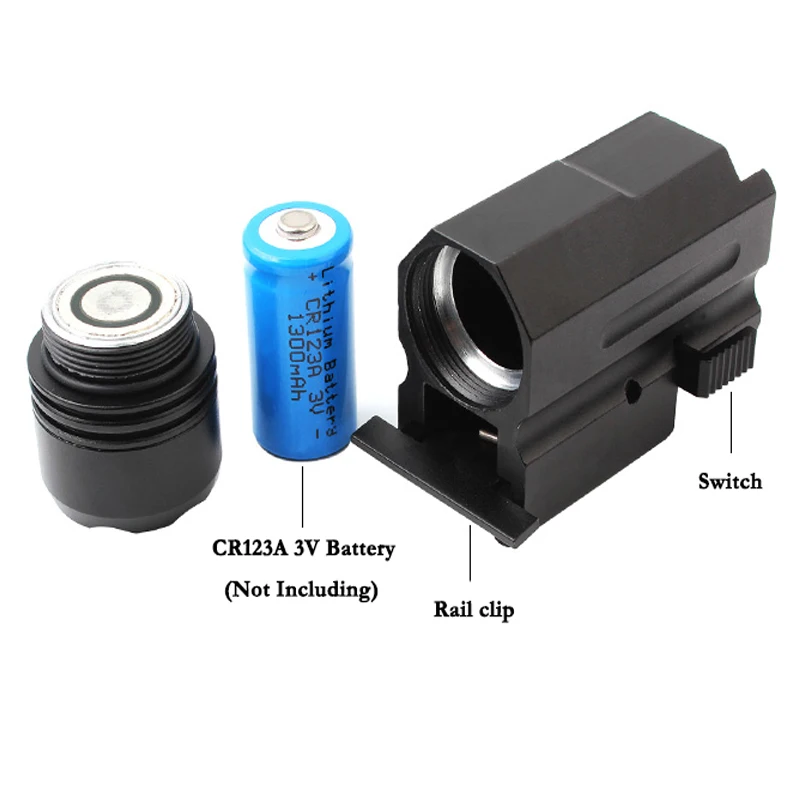 

Tactical X108 Green Flashlight Mini Torch Hunting Scope 20mm Rail Mount Rifle Torch Night Hunter Flashlight Green Light
